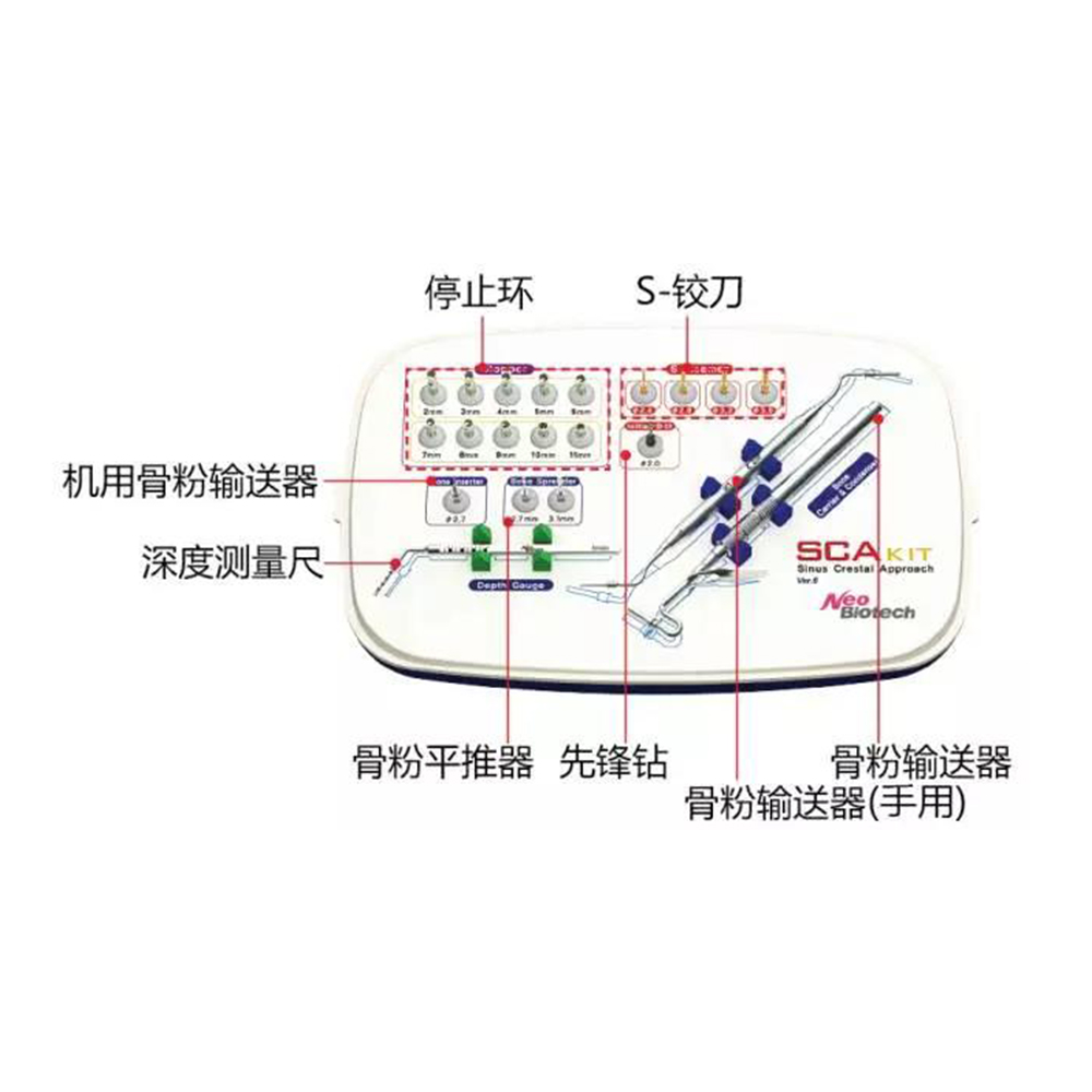 纽白特SCA上颌窦内提升工具盒（水注压）